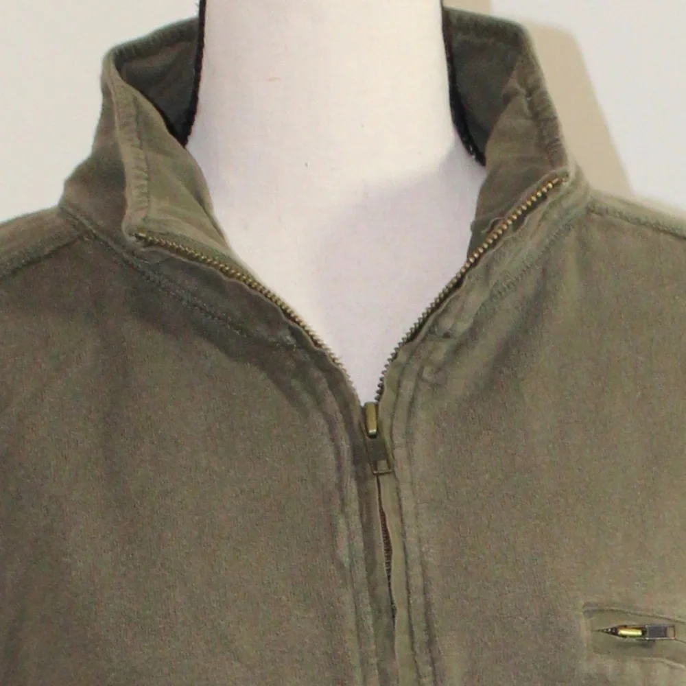 J.Crew, quarter zip long sleeve long light weight sweater - shirt 100% cotton